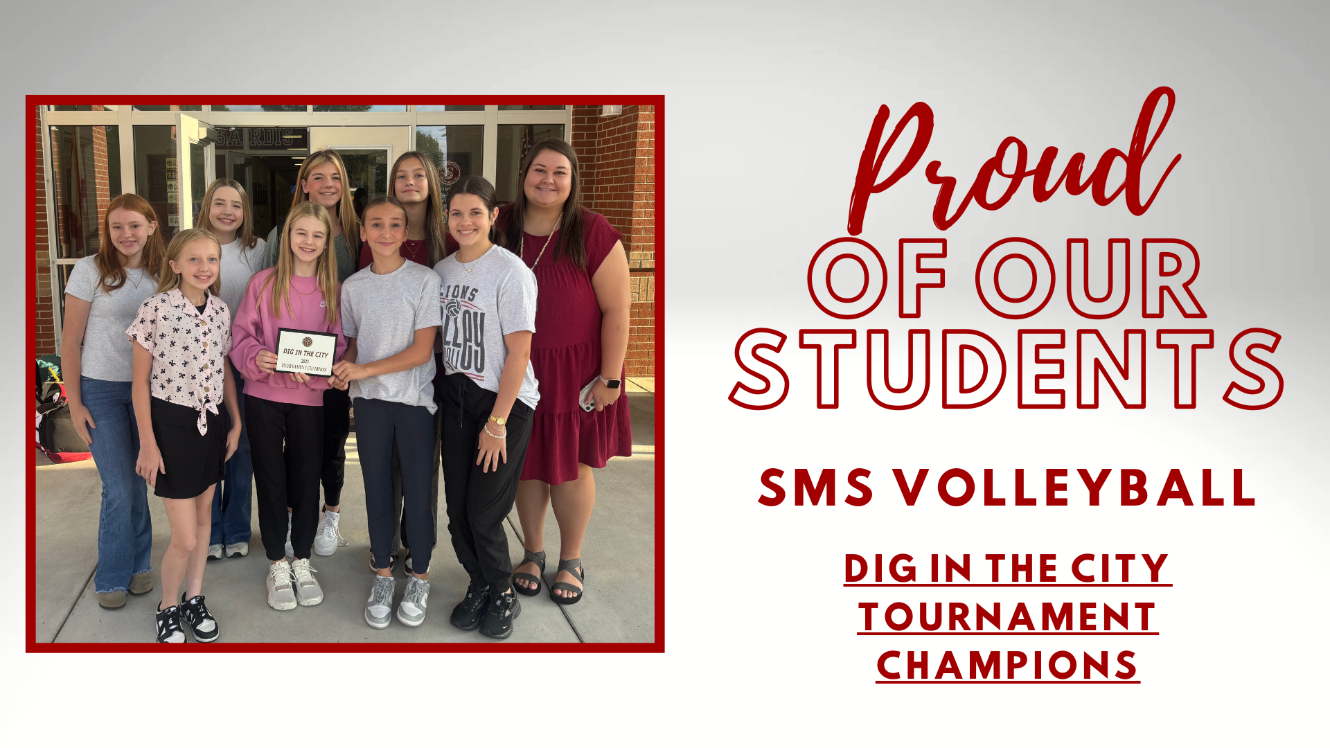 Proud: Volleyball Tournament Champs